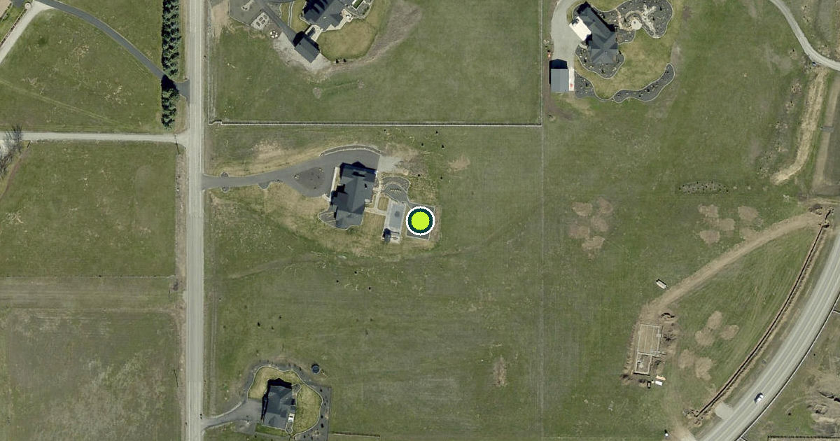 Satellite view of Spokane County Pickleball Courts