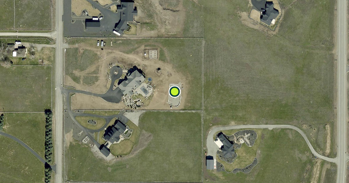 Satellite view of Spokane County Pickleball Courts