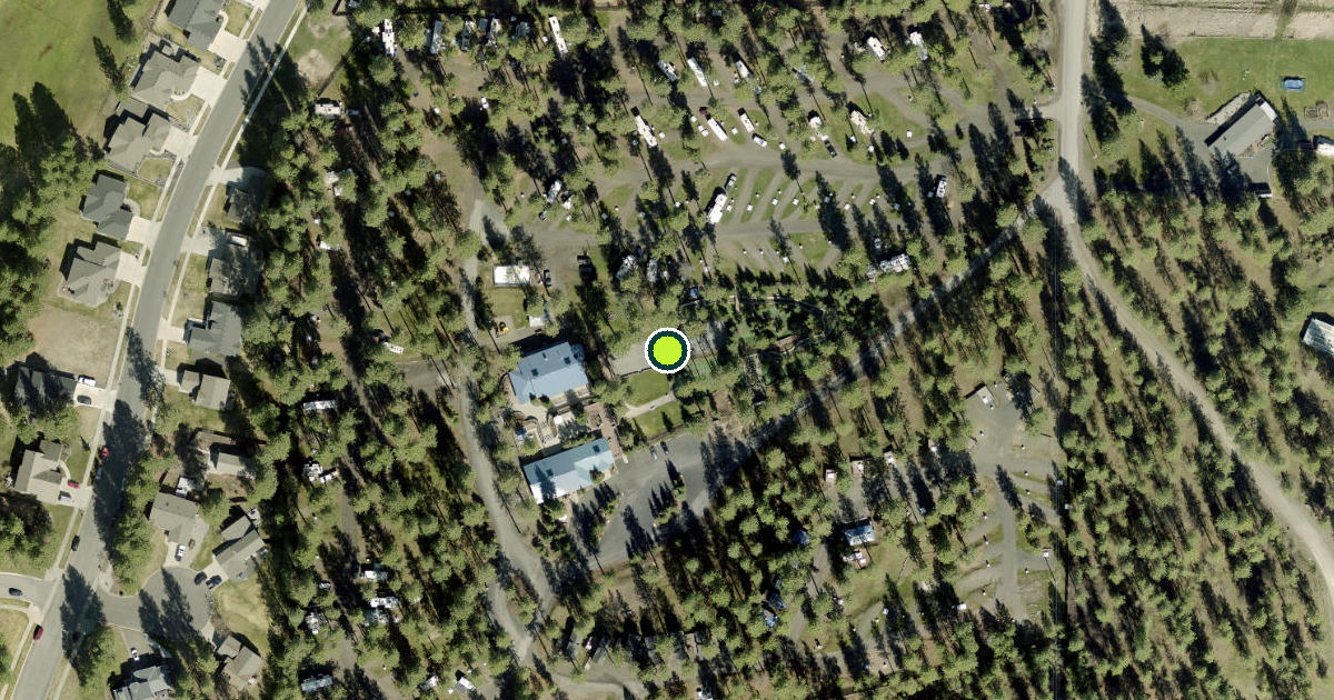 Satellite view of Spokane County Pickleball Courts