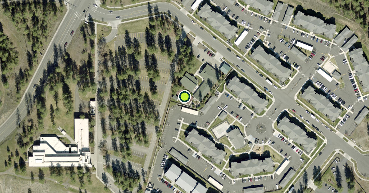 Satellite view of Spokane Pickleball Courts