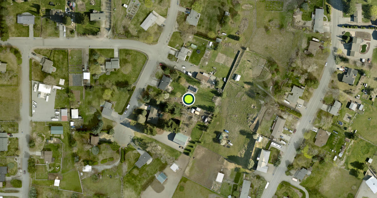 Satellite view of Spokane Valley Pickleball Courts