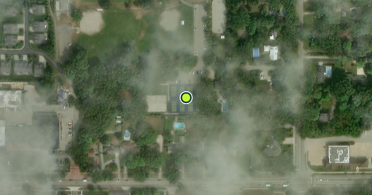 Satellite view of Spring Lake Pickleball Courts