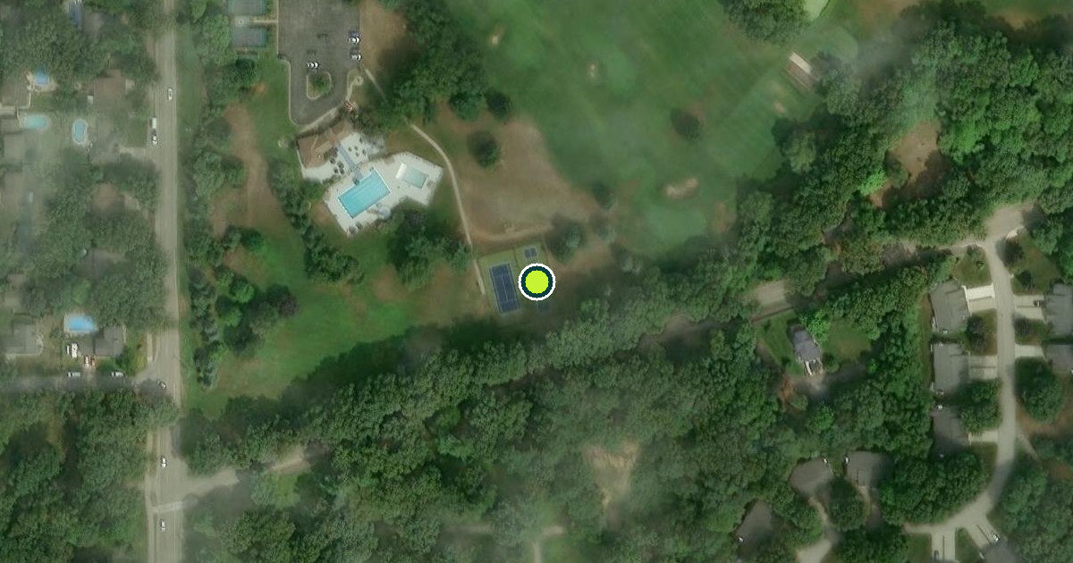 Satellite view of Spring Lake Township Pickleball Courts