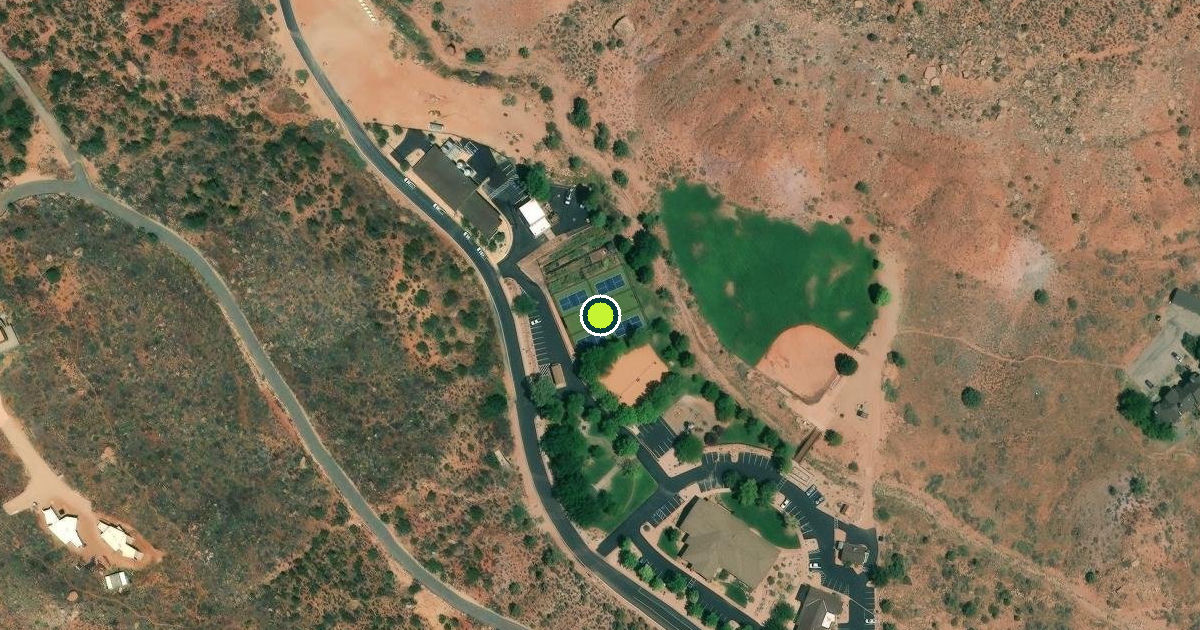 Satellite view of Springdale Pickleball Courts