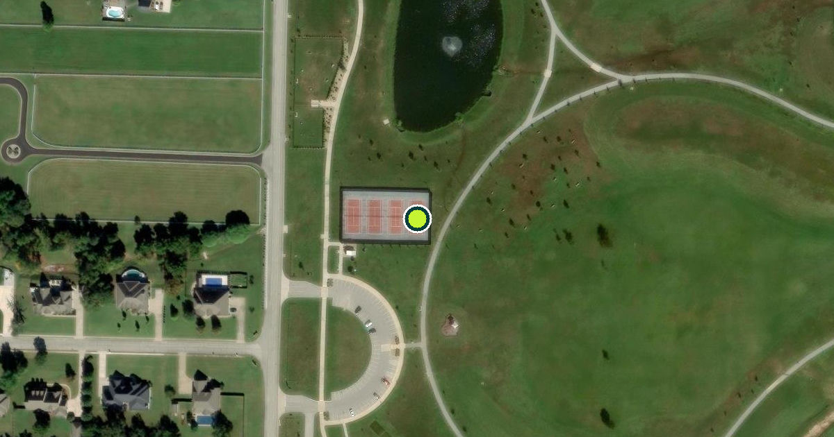 Satellite view of Springdale Pickleball Courts