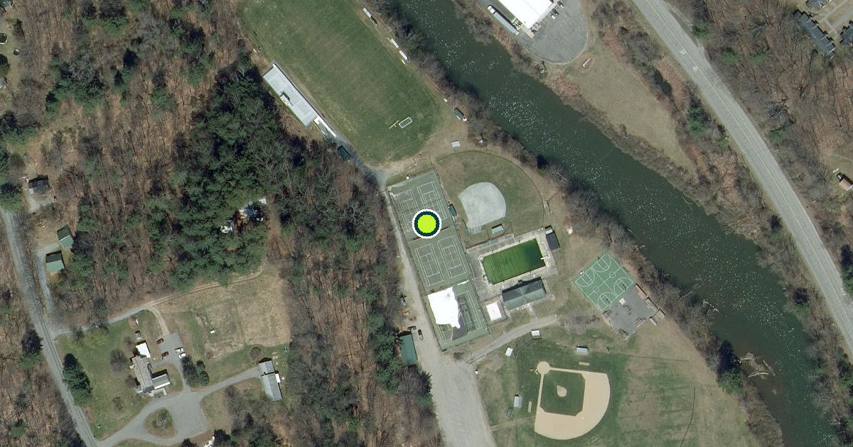 Satellite view of Springfield Pickleball Courts