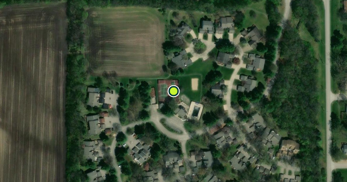 Satellite view of Springfield Pickleball Courts