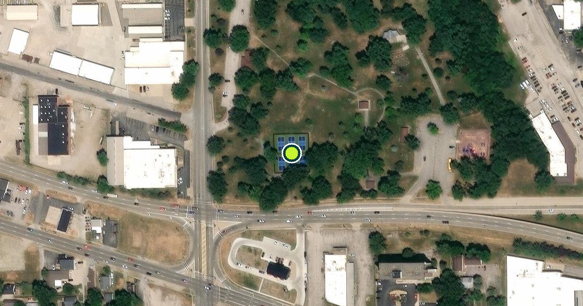 Satellite view of Springfield Pickleball Courts