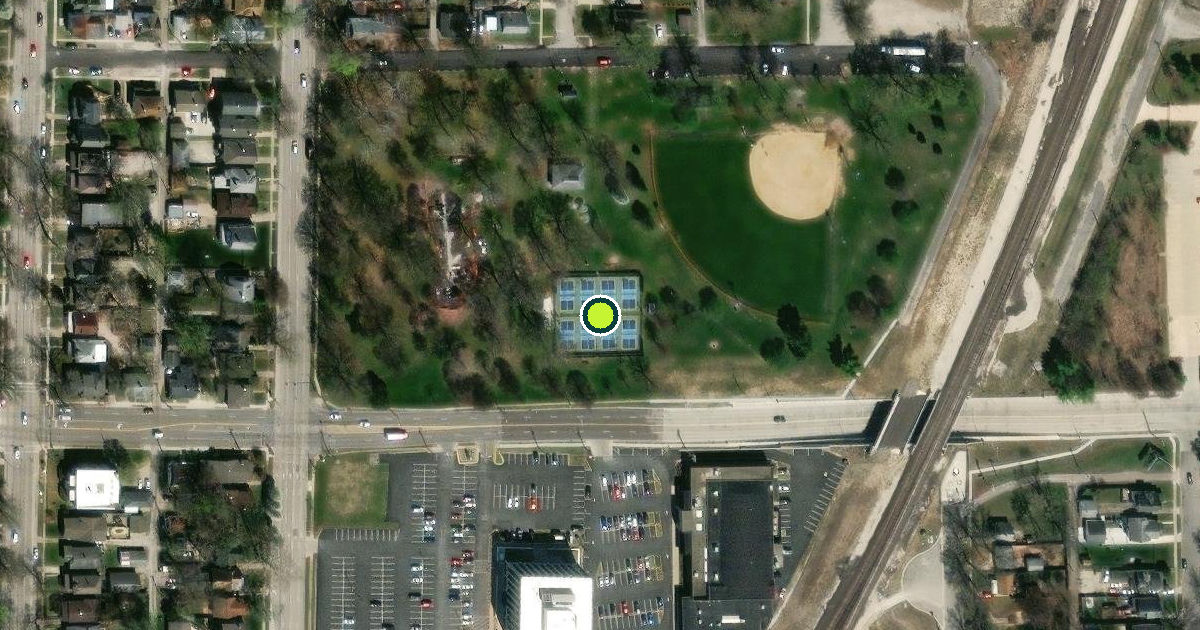 Satellite view of Springfield Pickleball Courts