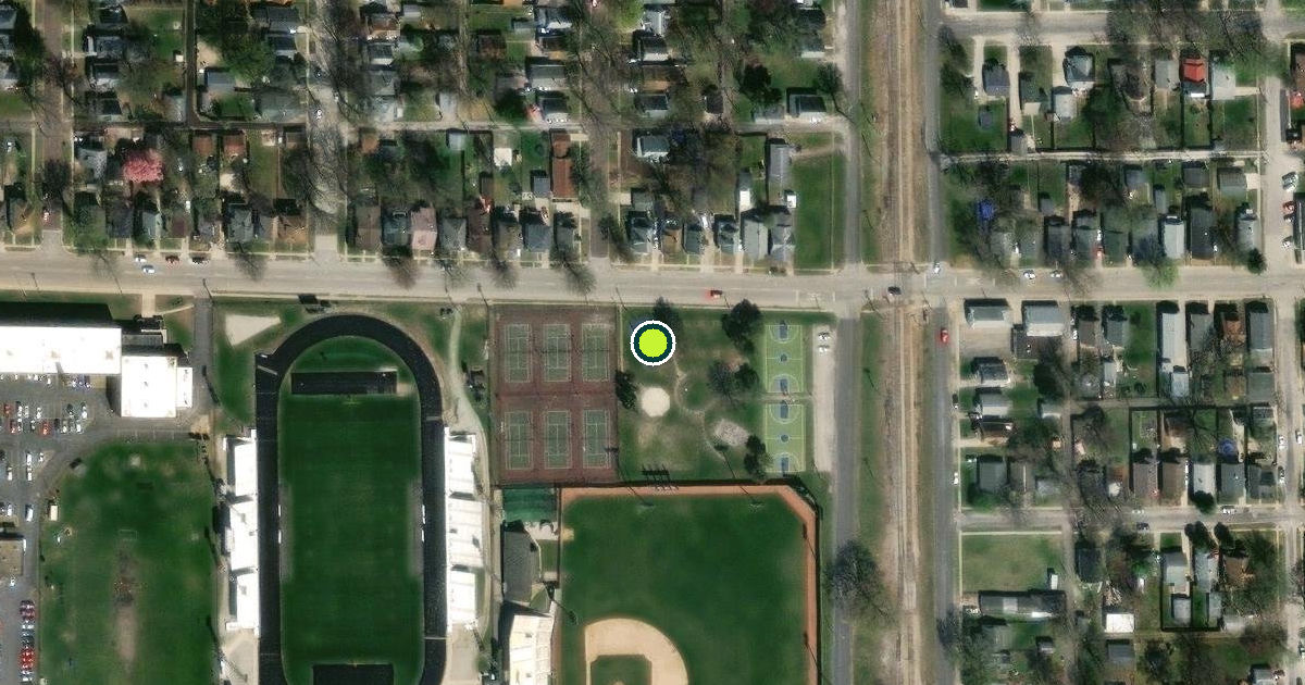 Satellite view of Springfield Pickleball Courts