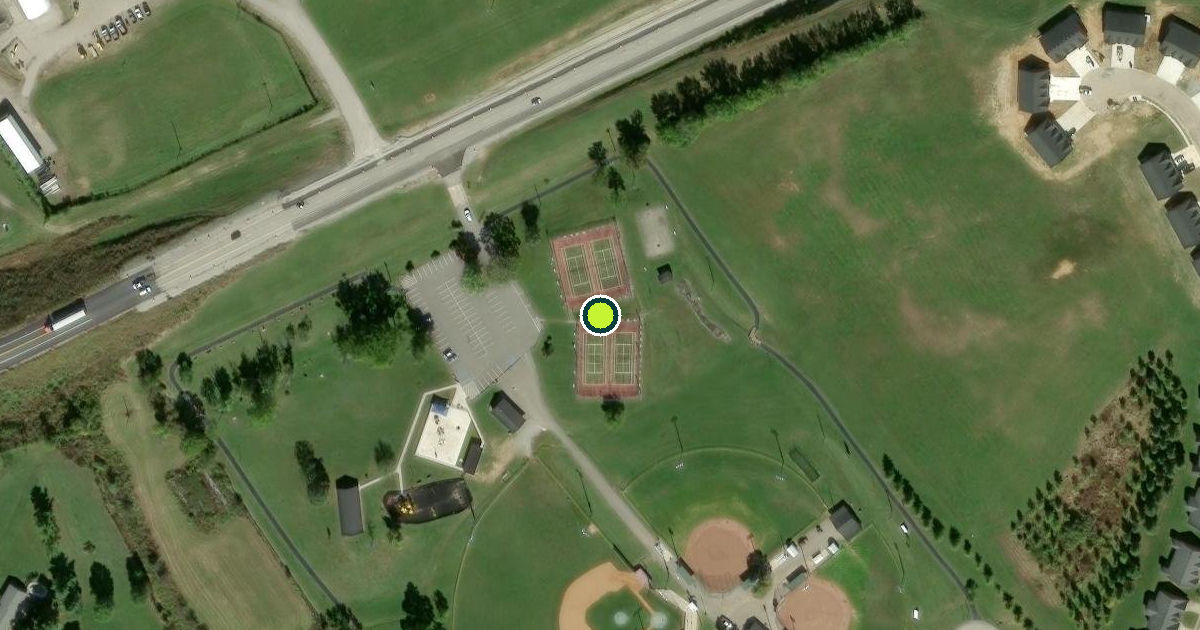 Satellite view of Springfield Pickleball Courts
