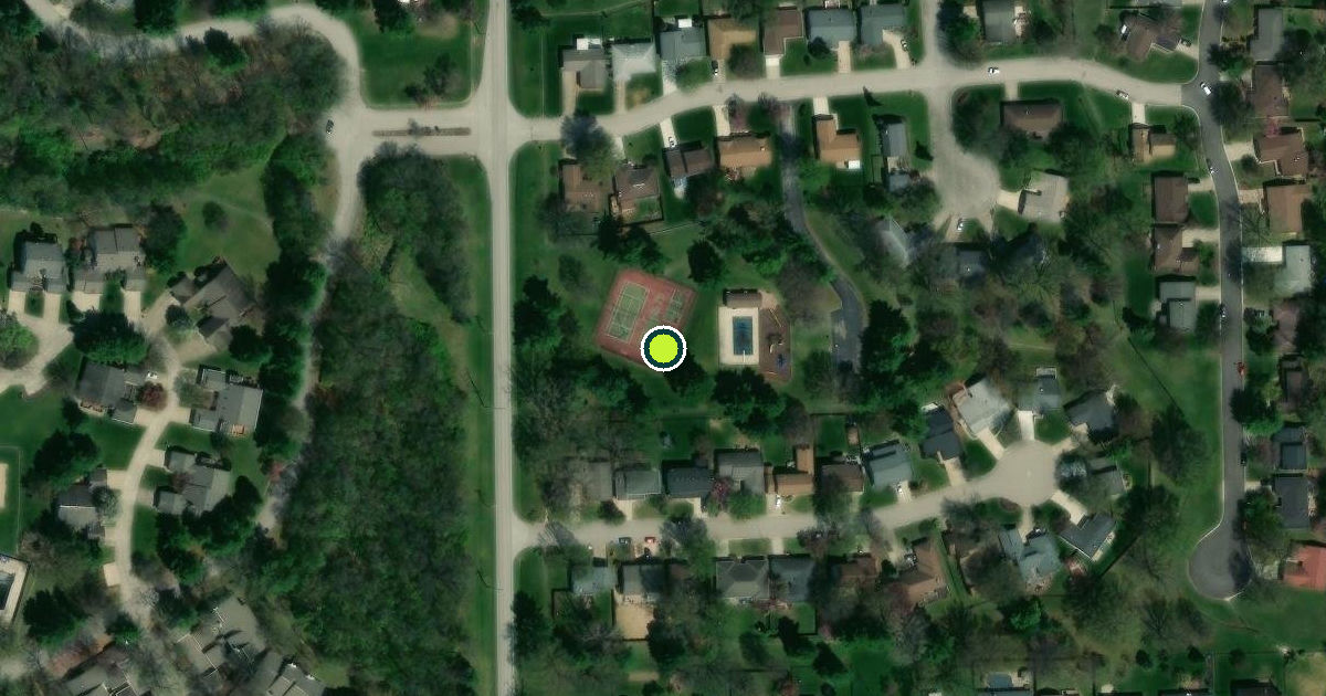Satellite view of Springfield Pickleball Courts