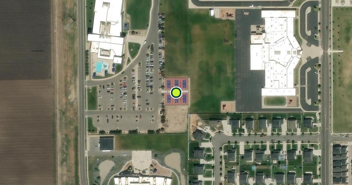 Satellite view of Springville Pickleball Courts
