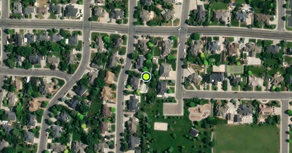 Satellite view of Springville Pickleball Courts