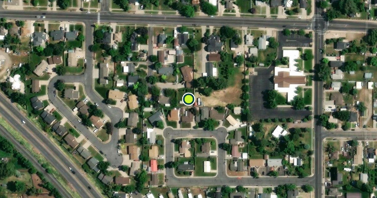Satellite view of Springville Pickleball Courts