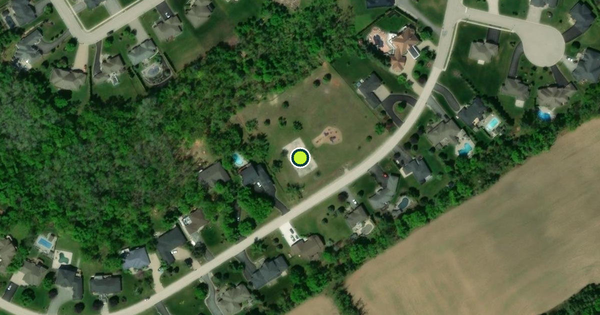 Satellite view of Springwater Pickleball Courts