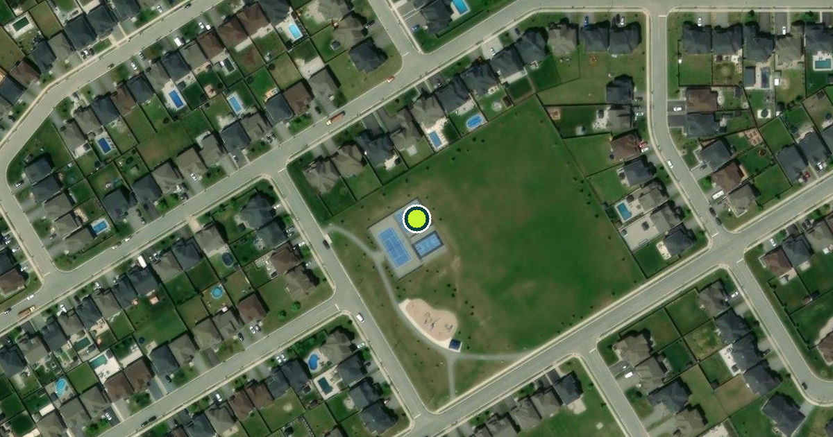 Satellite view of Springwater Pickleball Courts