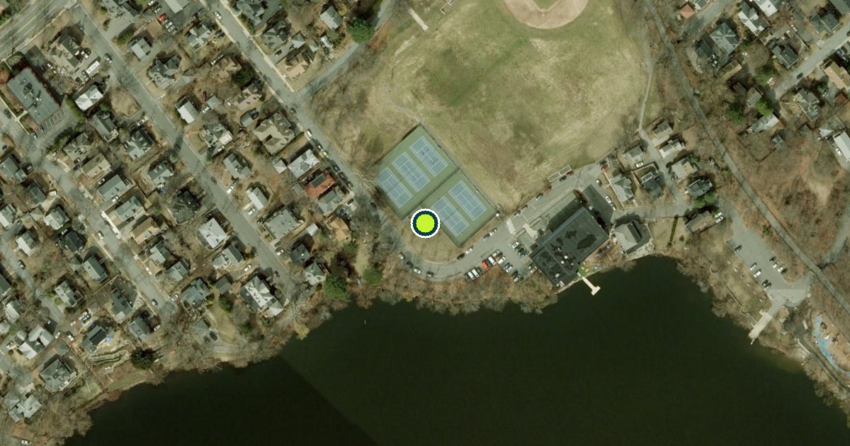 Satellite view of Spy Pond Field Pickleball Courts