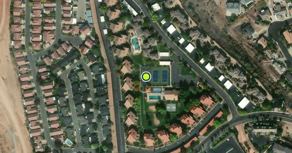 Satellite view of St. George Pickleball Courts