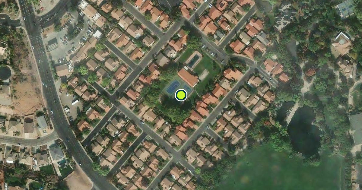 Satellite view of St. George Pickleball Courts