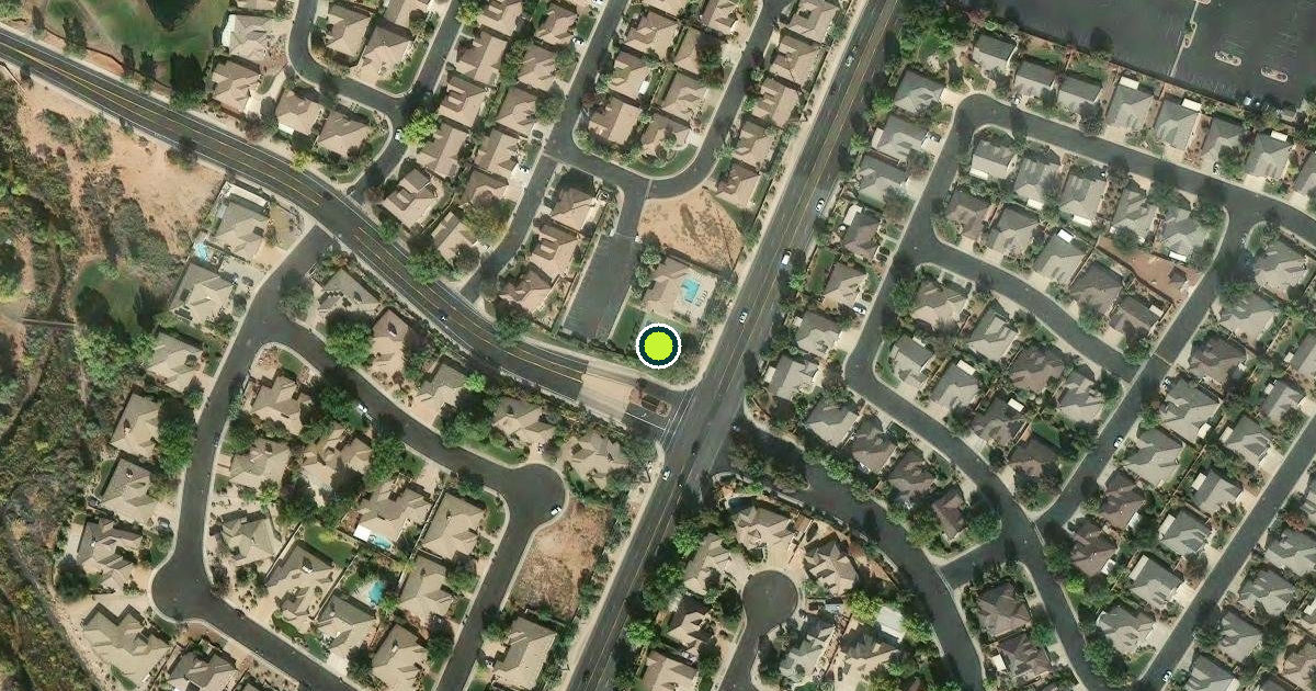 Satellite view of St. George Pickleball Courts
