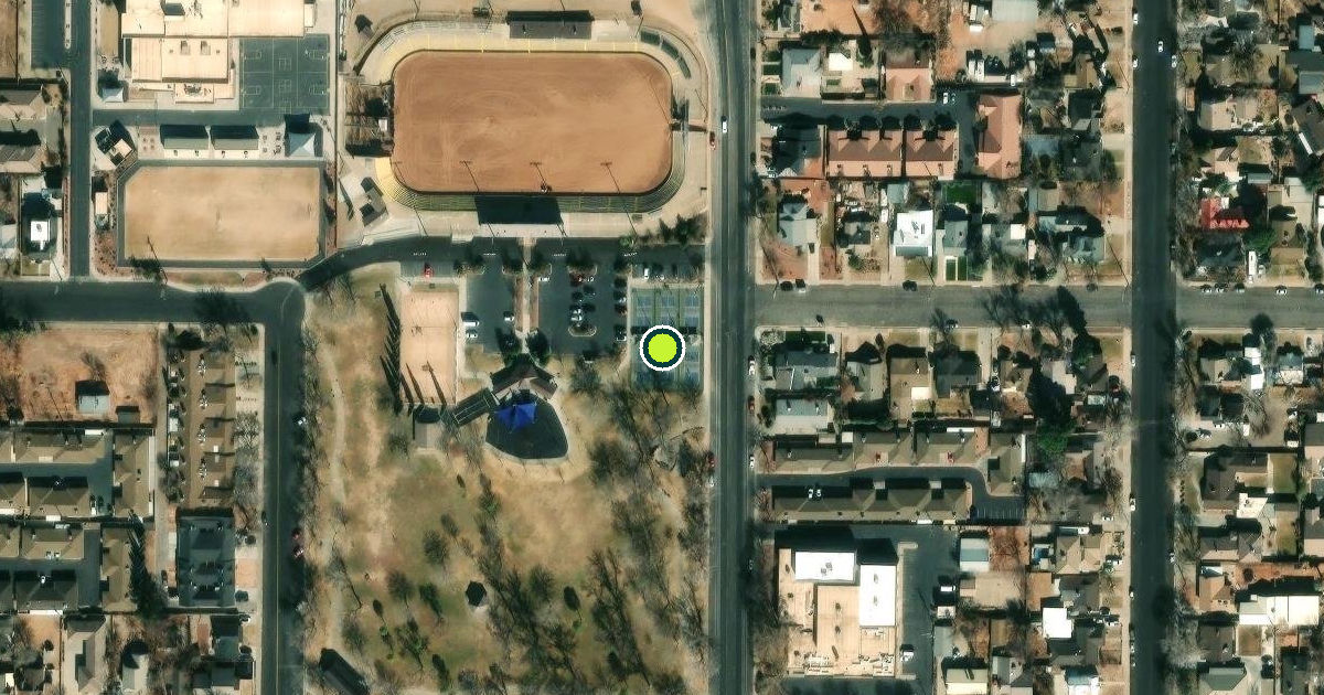 Satellite view of St. George Pickleball Courts