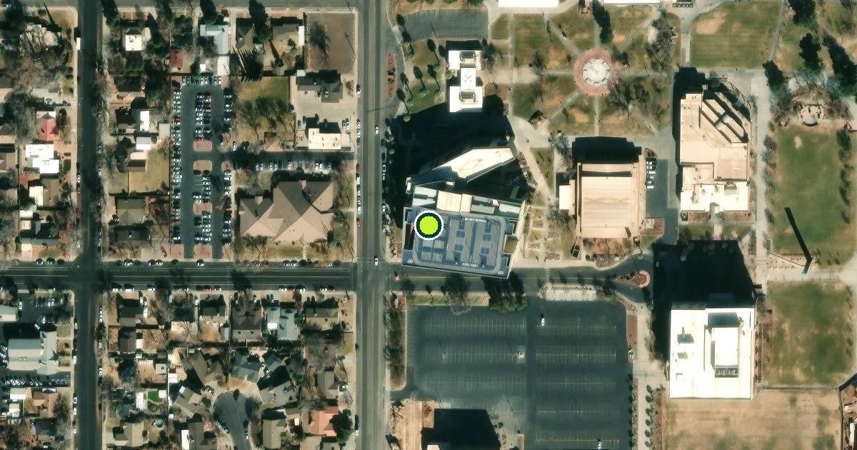 Satellite view of St. George Pickleball Courts