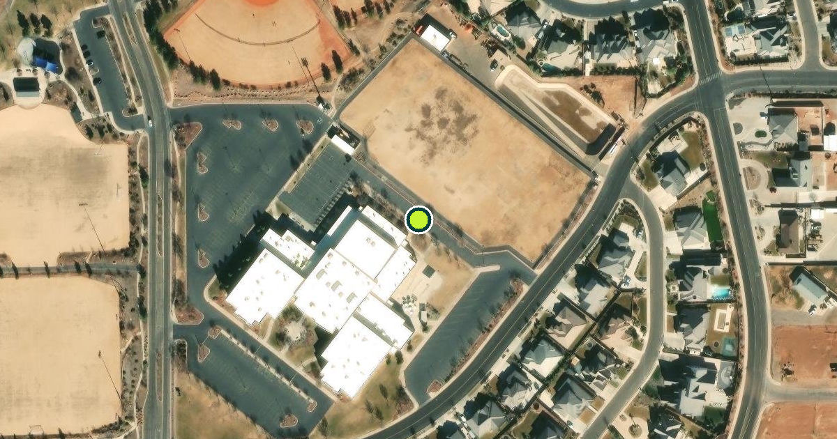 Satellite view of St. George Pickleball Courts