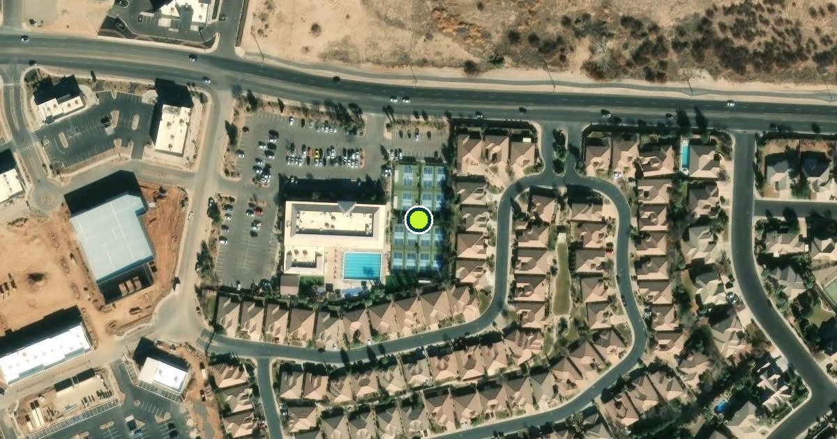 Satellite view of St. George Pickleball Courts