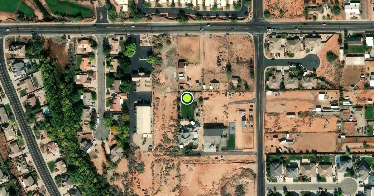 Satellite view of St. George Pickleball Courts