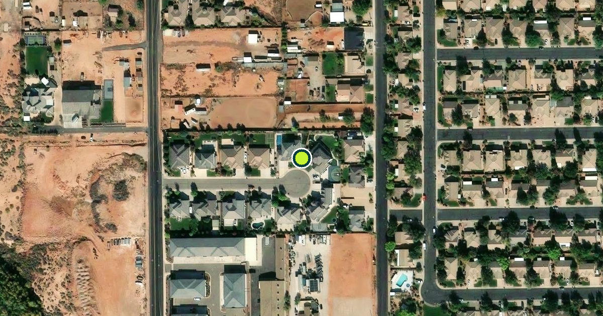 Satellite view of St. George Pickleball Courts