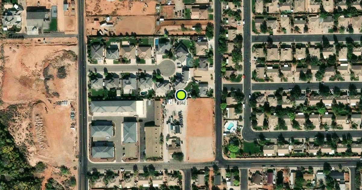 Satellite view of St. George Pickleball Courts