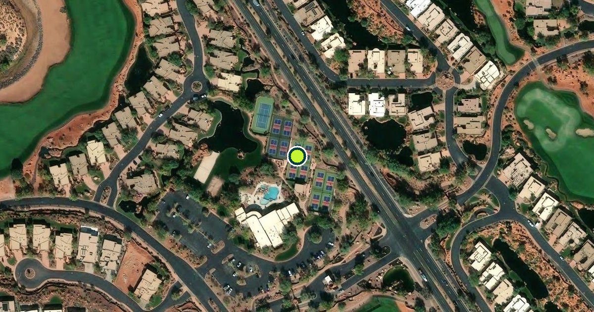 Satellite view of St. George Pickleball Courts