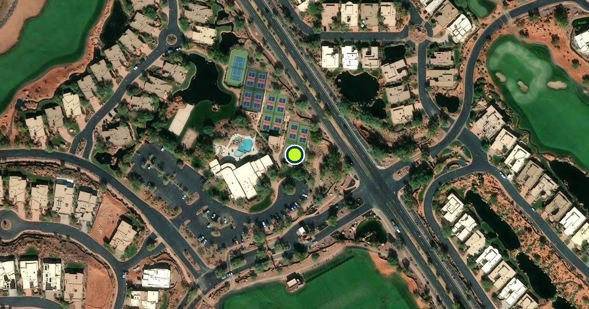 Satellite view of St. George Pickleball Courts