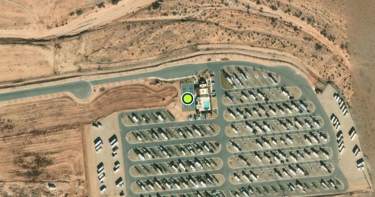 Satellite view of St. George Pickleball Courts