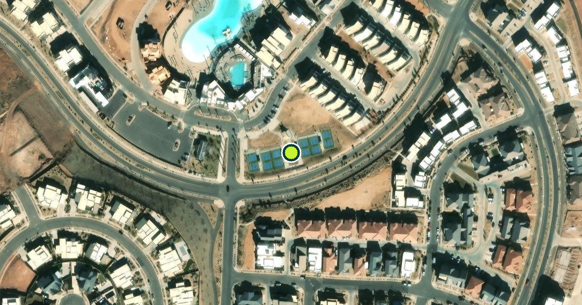 Satellite view of St. George Pickleball Courts