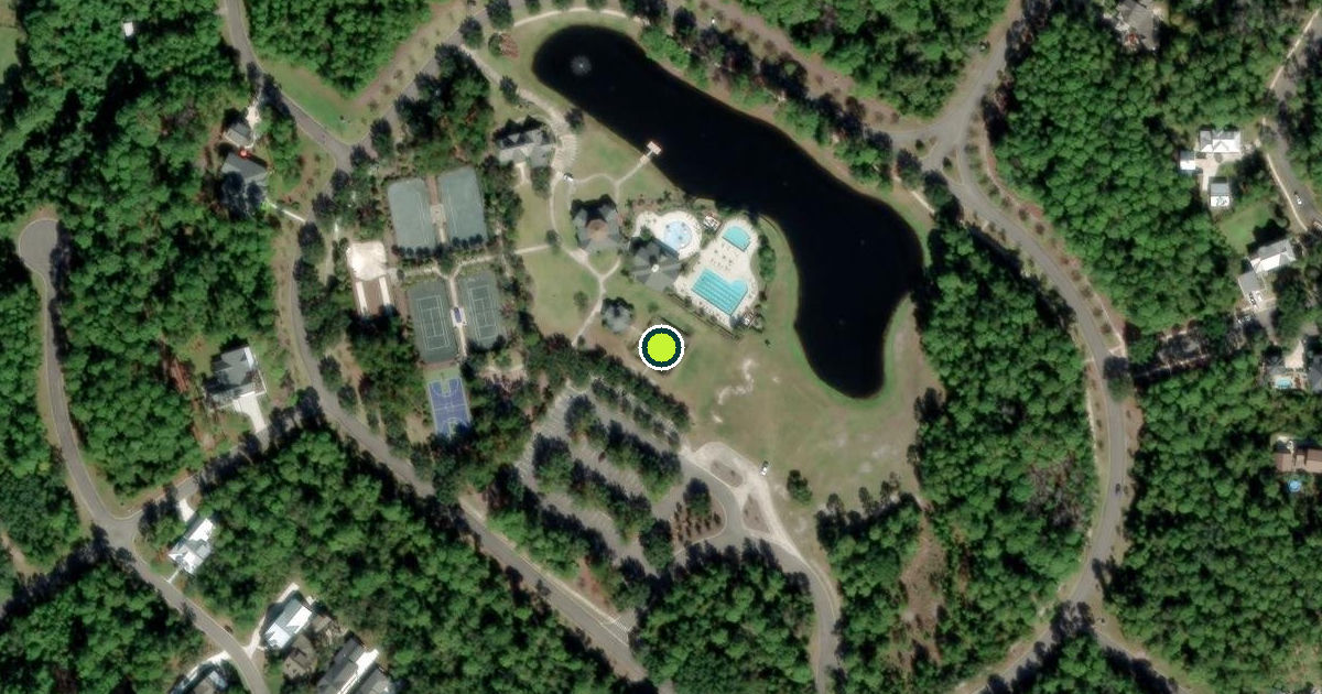 Satellite view of St. Marys Pickleball Courts