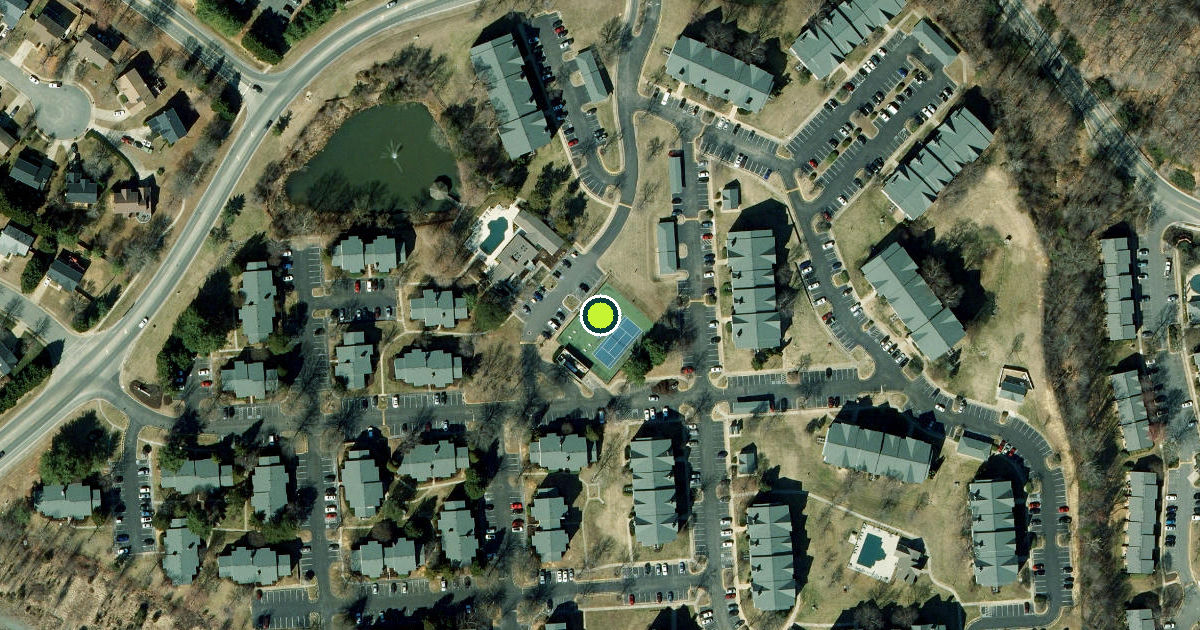Satellite view of Stafford County Pickleball Courts