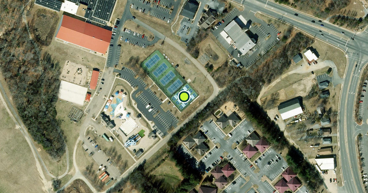 Satellite view of Stafford County Pickleball Courts