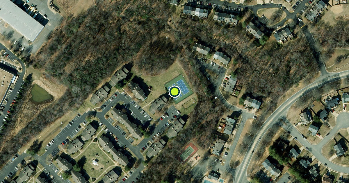 Satellite view of Stafford County Pickleball Courts