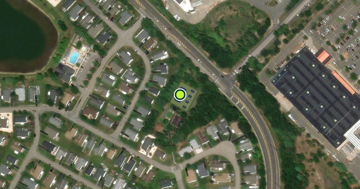 Satellite view of Stafford Township Pickleball Courts