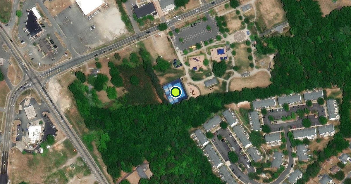 Satellite view of Stallings Pickleball Courts