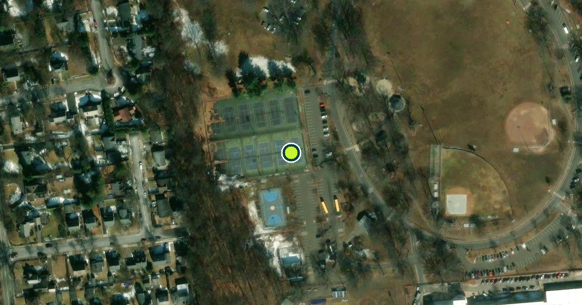 Satellite view of Stamford Pickleball Courts