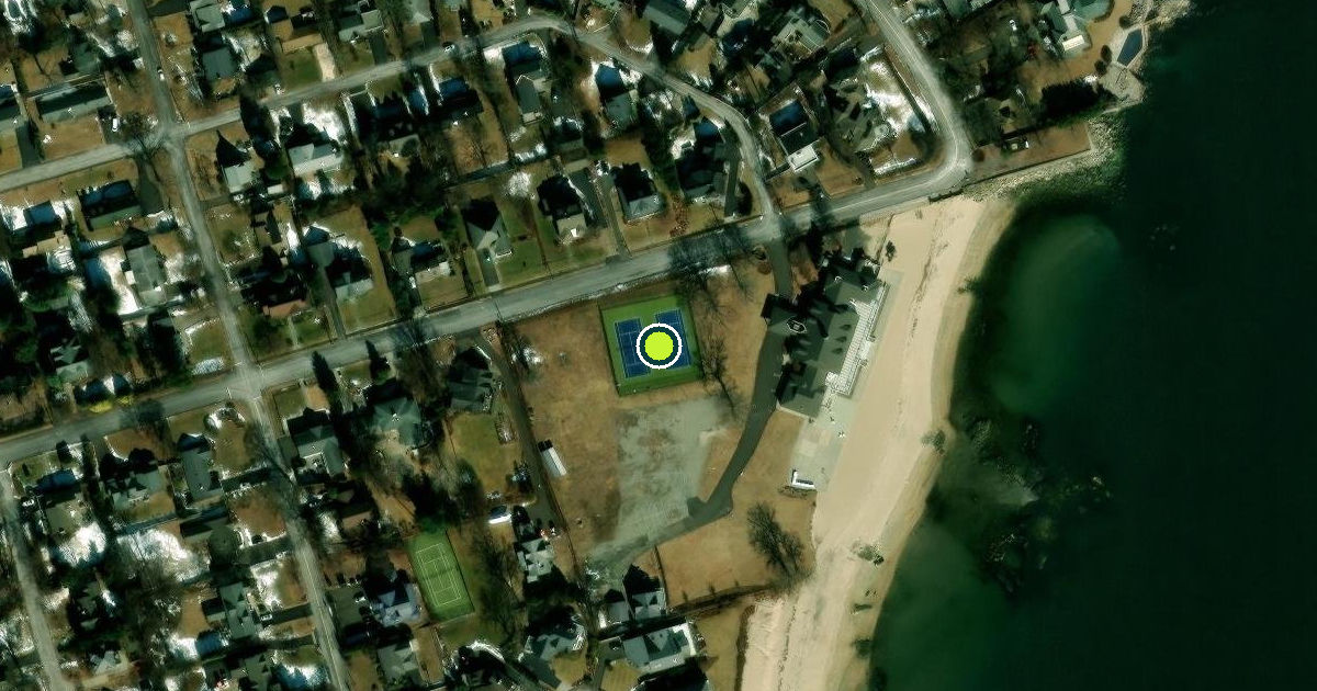 Satellite view of Stamford Pickleball Courts
