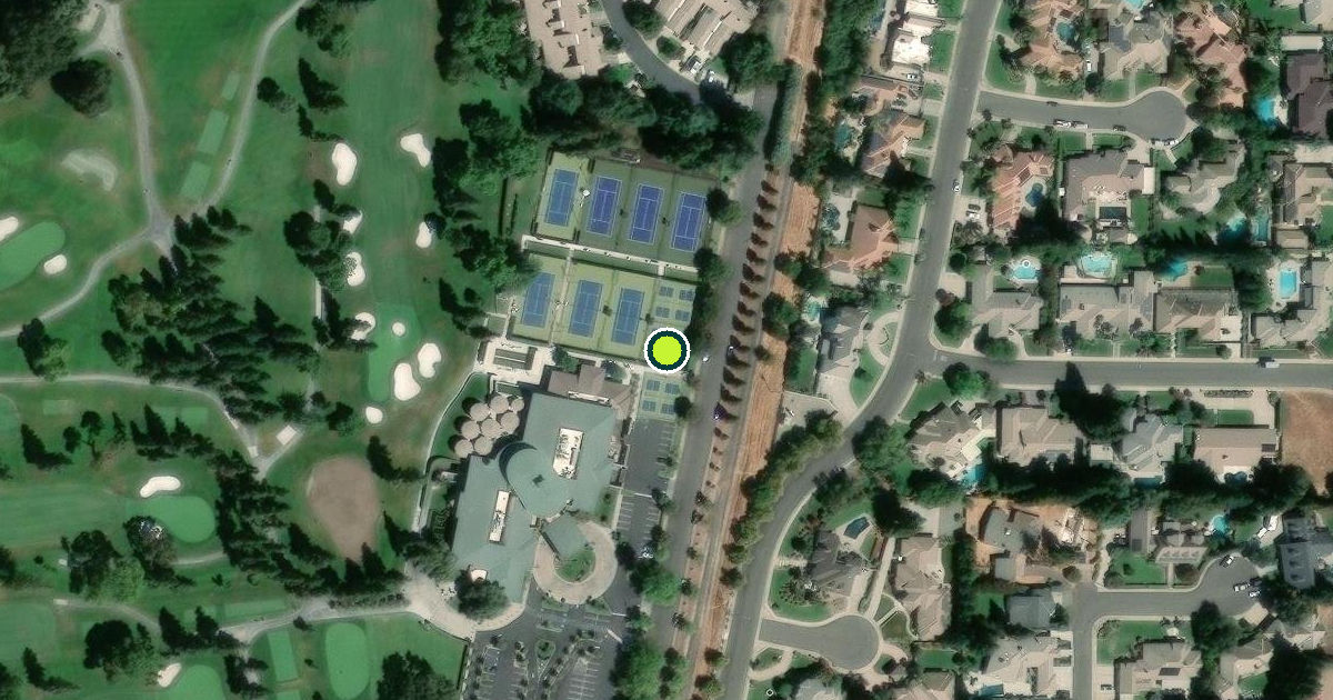 Satellite view of Stanislaus County Pickleball Courts