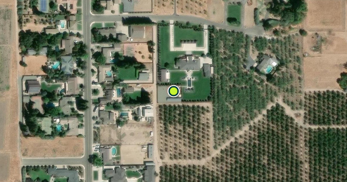 Satellite view of Stanislaus County Pickleball Courts
