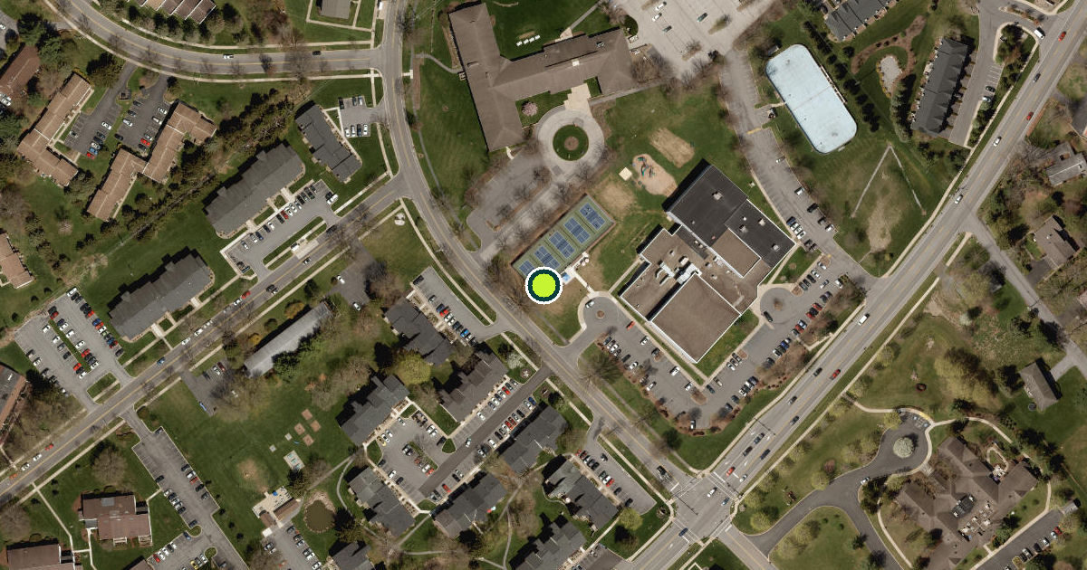 Satellite view of State College Pickleball Courts