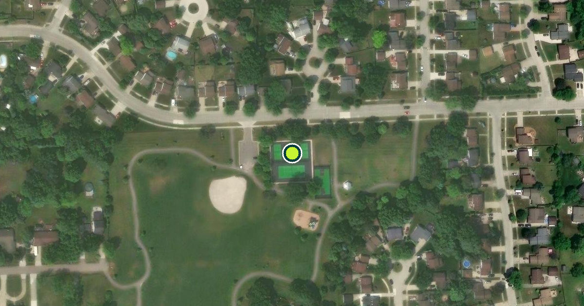 Satellite view of Sterling Heights Pickleball Courts