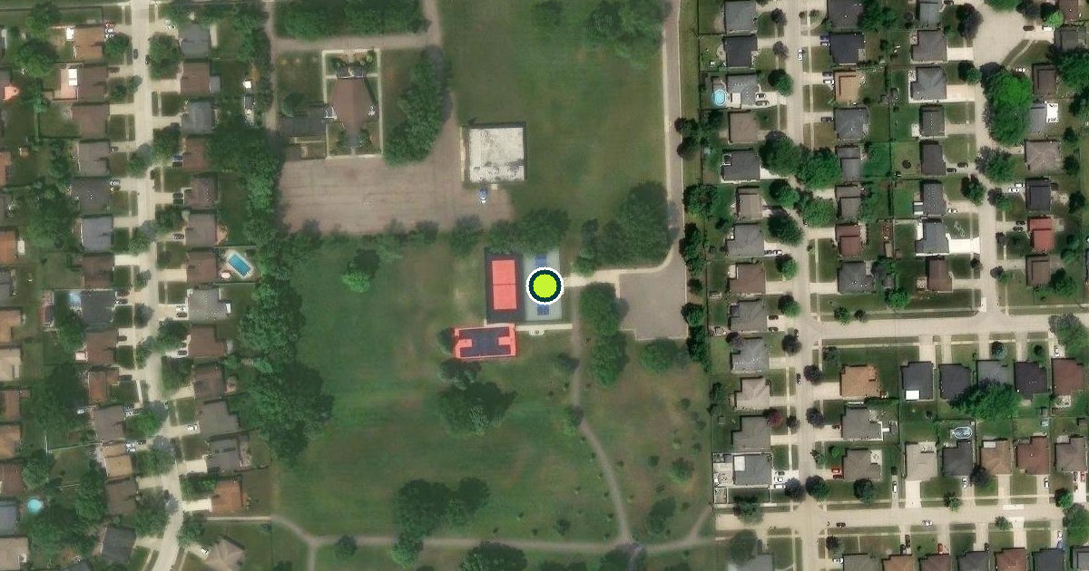 Satellite view of Sterling Heights Pickleball Courts