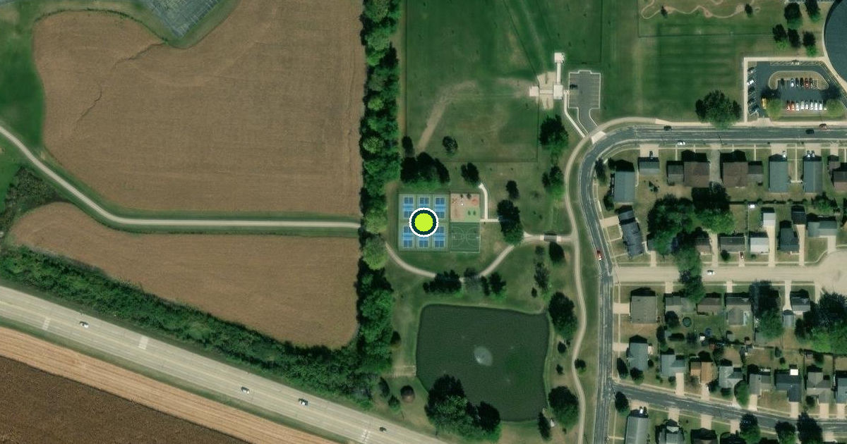 Satellite view of Sterling Pickleball Courts